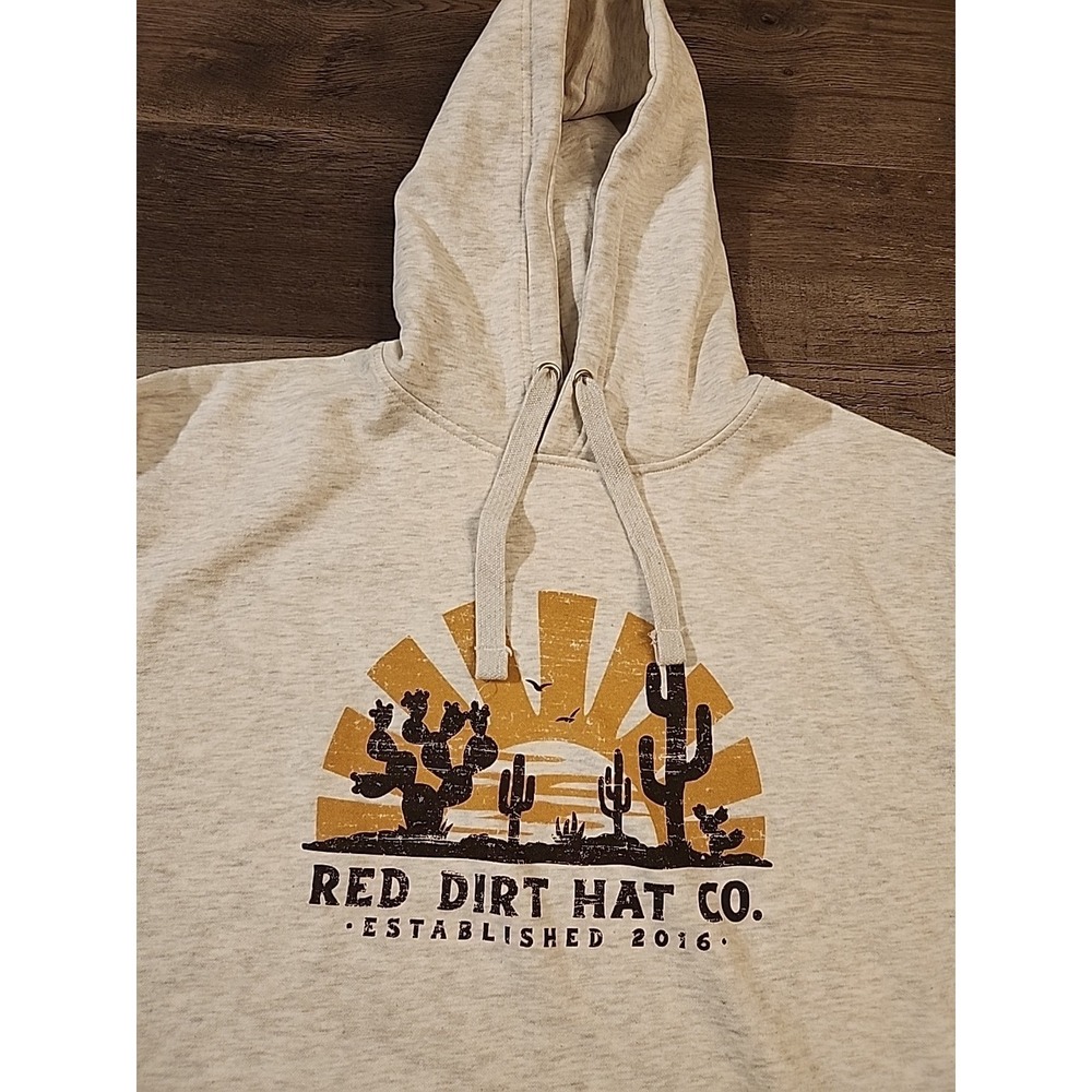 New Men's XL Red Dirt Hat Company Long Sleeve Hoodie